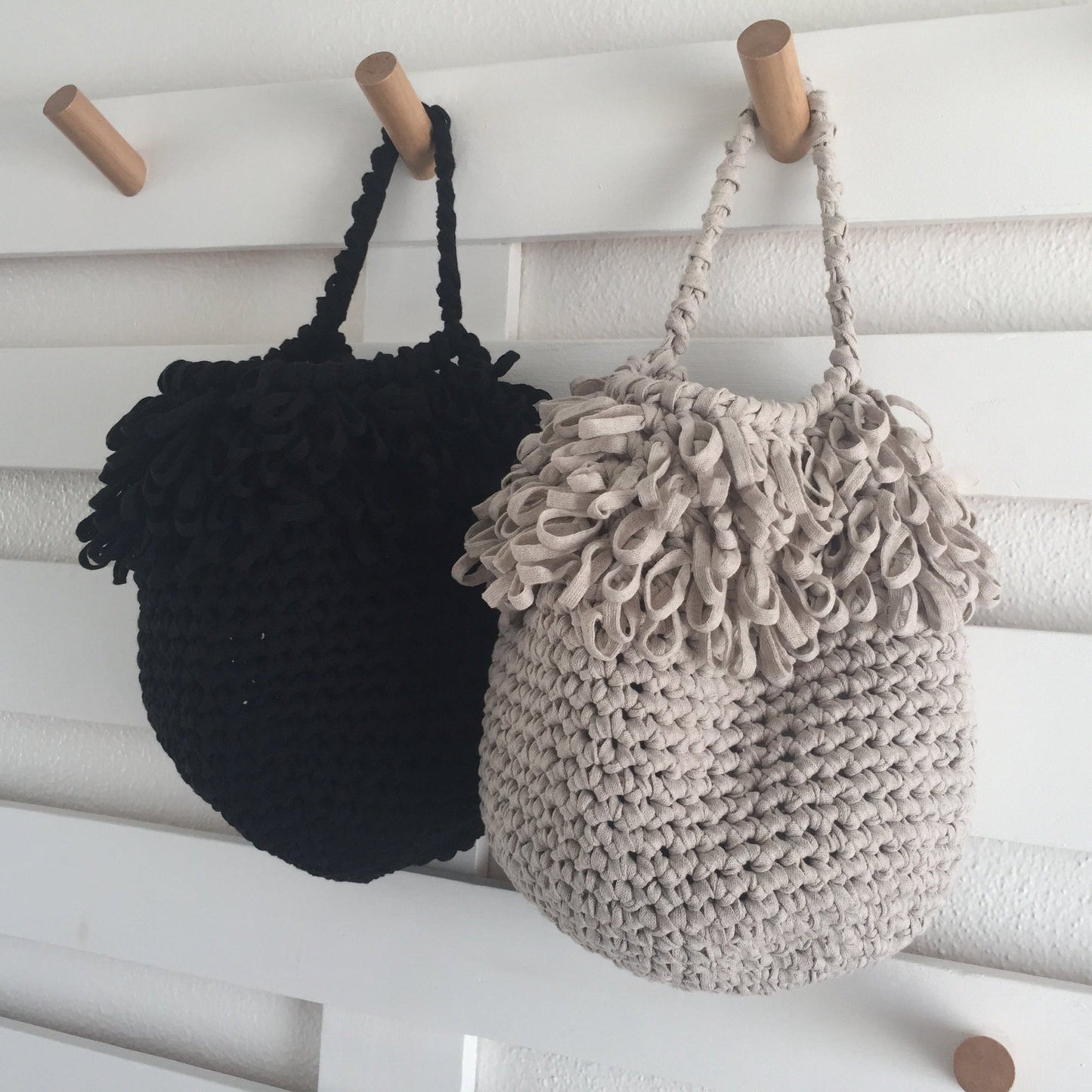 Boho Hanging Storage Baskets - More Colors - Looping Home
