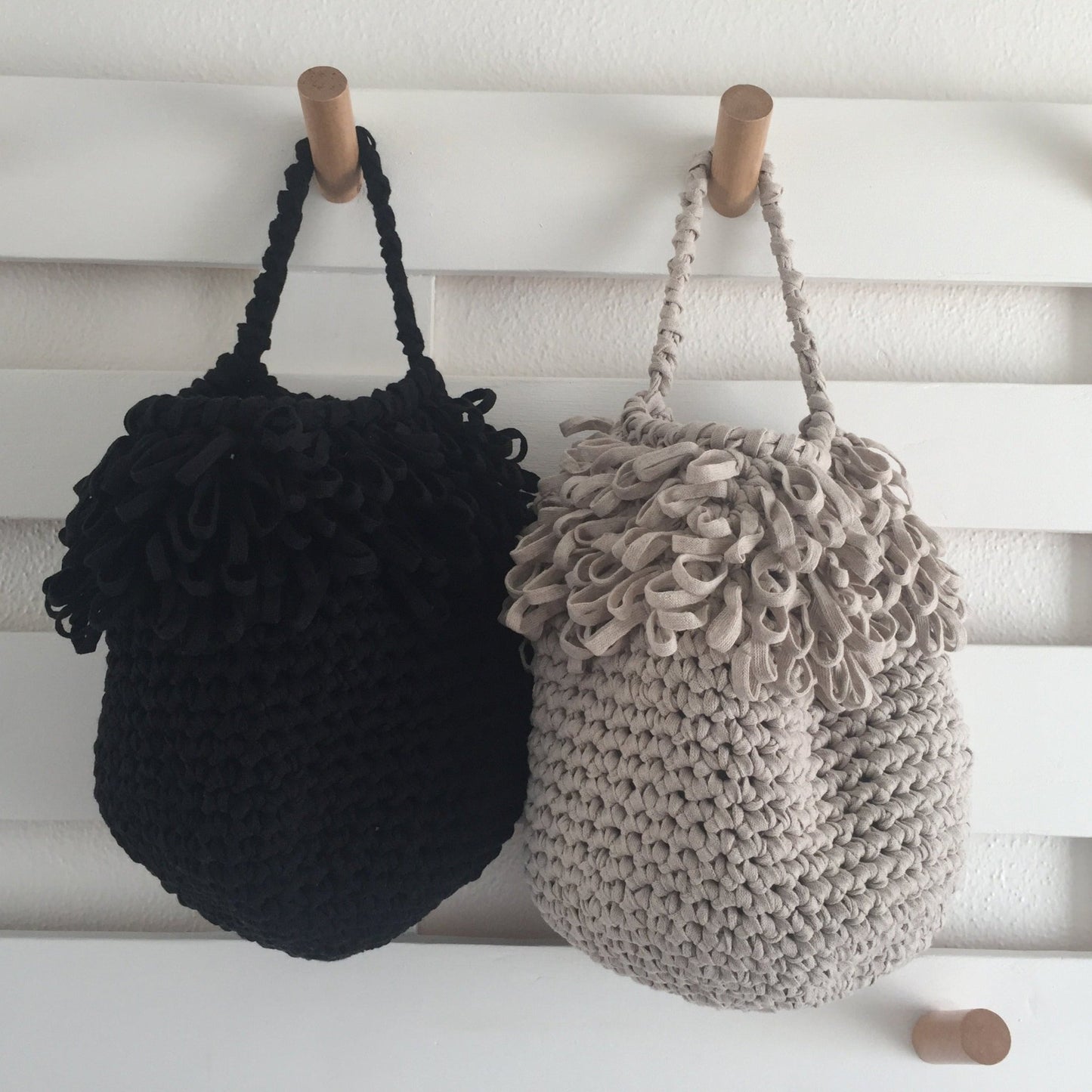 Boho Hanging Storage Baskets - More Colors - Looping Home