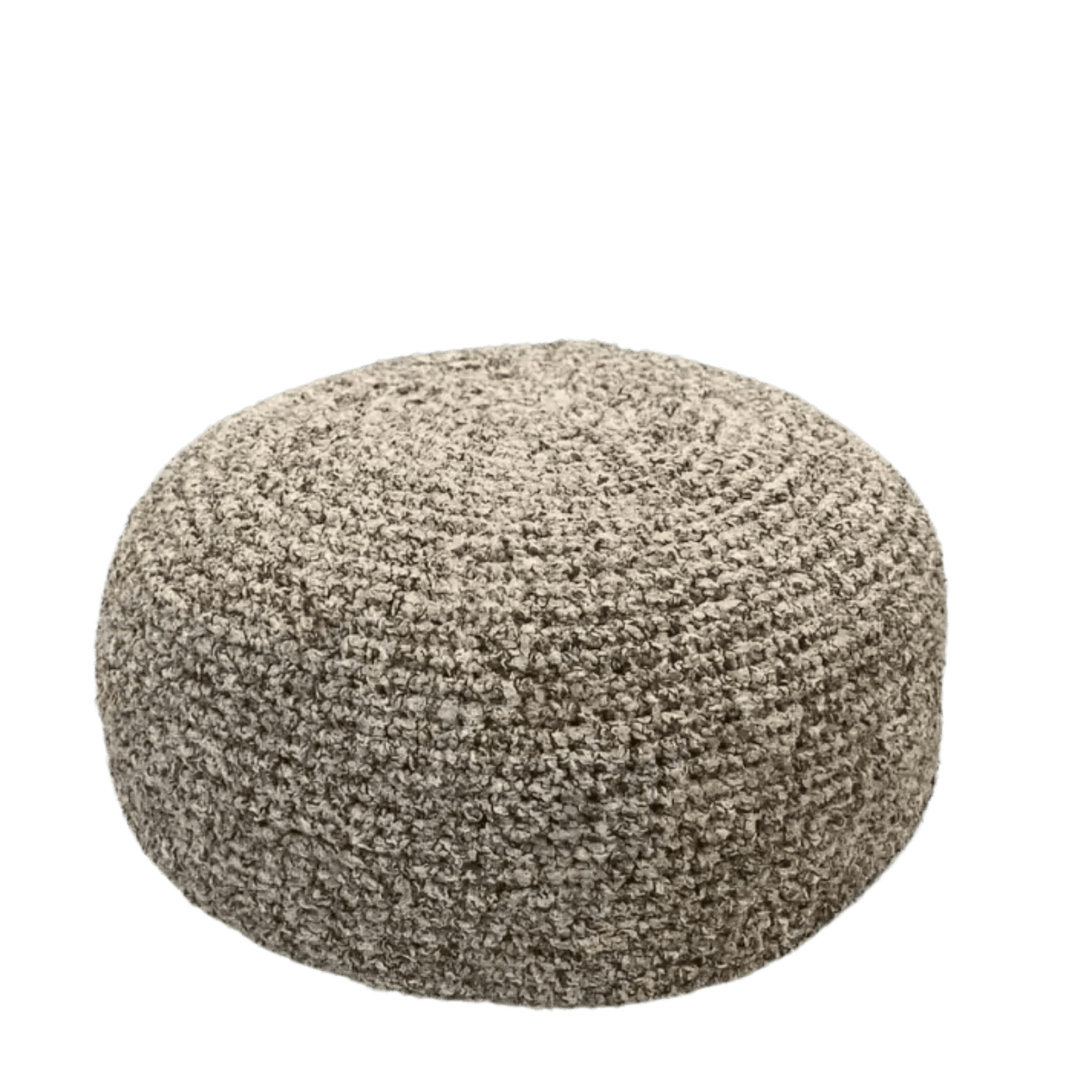 Boucle Ottoman Slipcovers | Round Pouffe Stool Cover - Looping Home