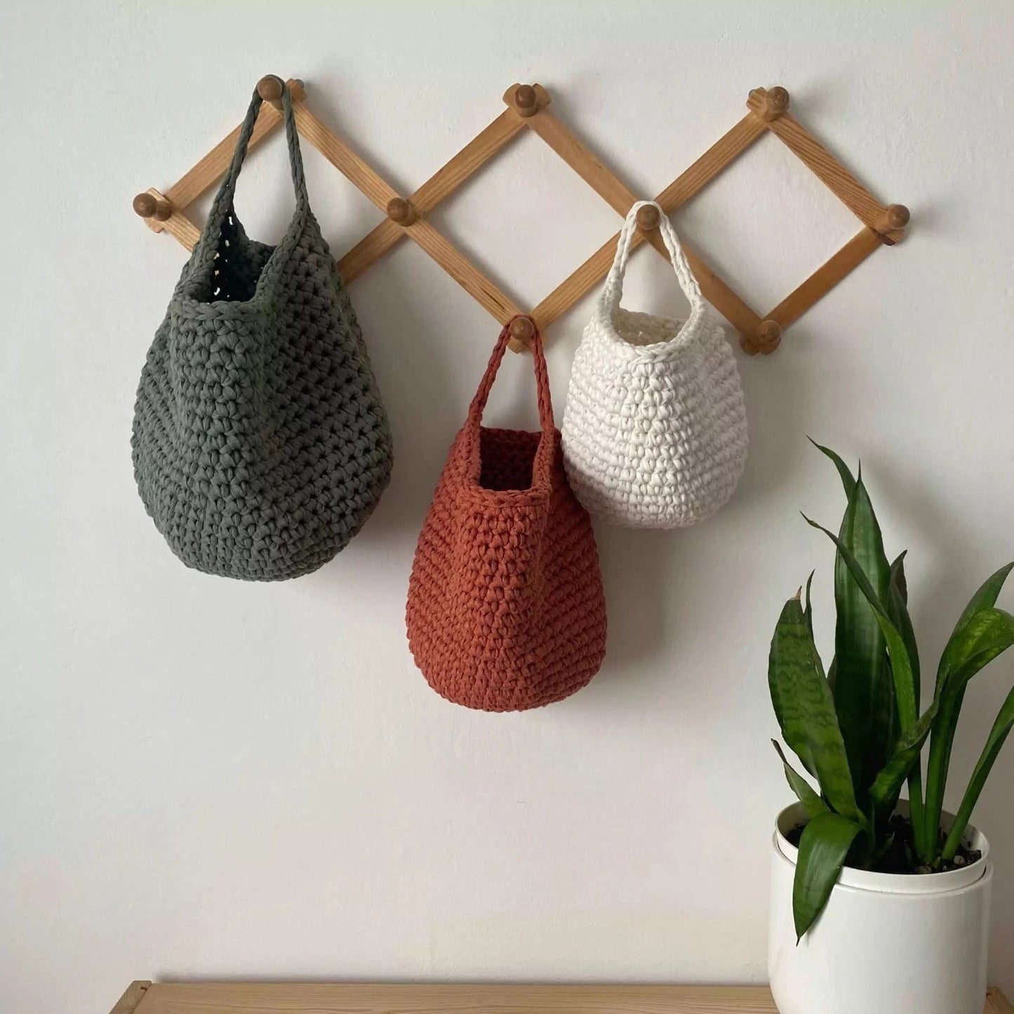 Baby Room Wall Organizer Baskets, Modern Nursery Storage - Looping Home