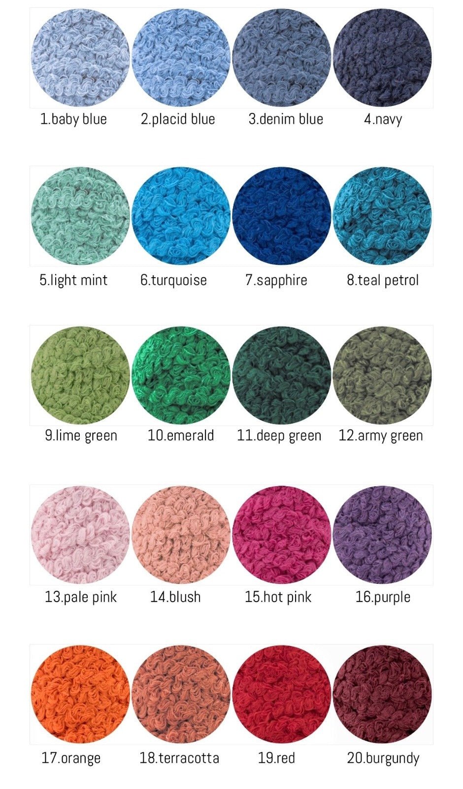 Bouclé Ottoman Pouf Cover - Looping Home