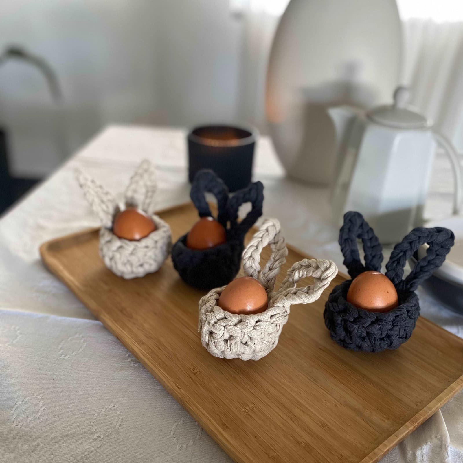 Bunny Egg Cup for Easter - Looping Home