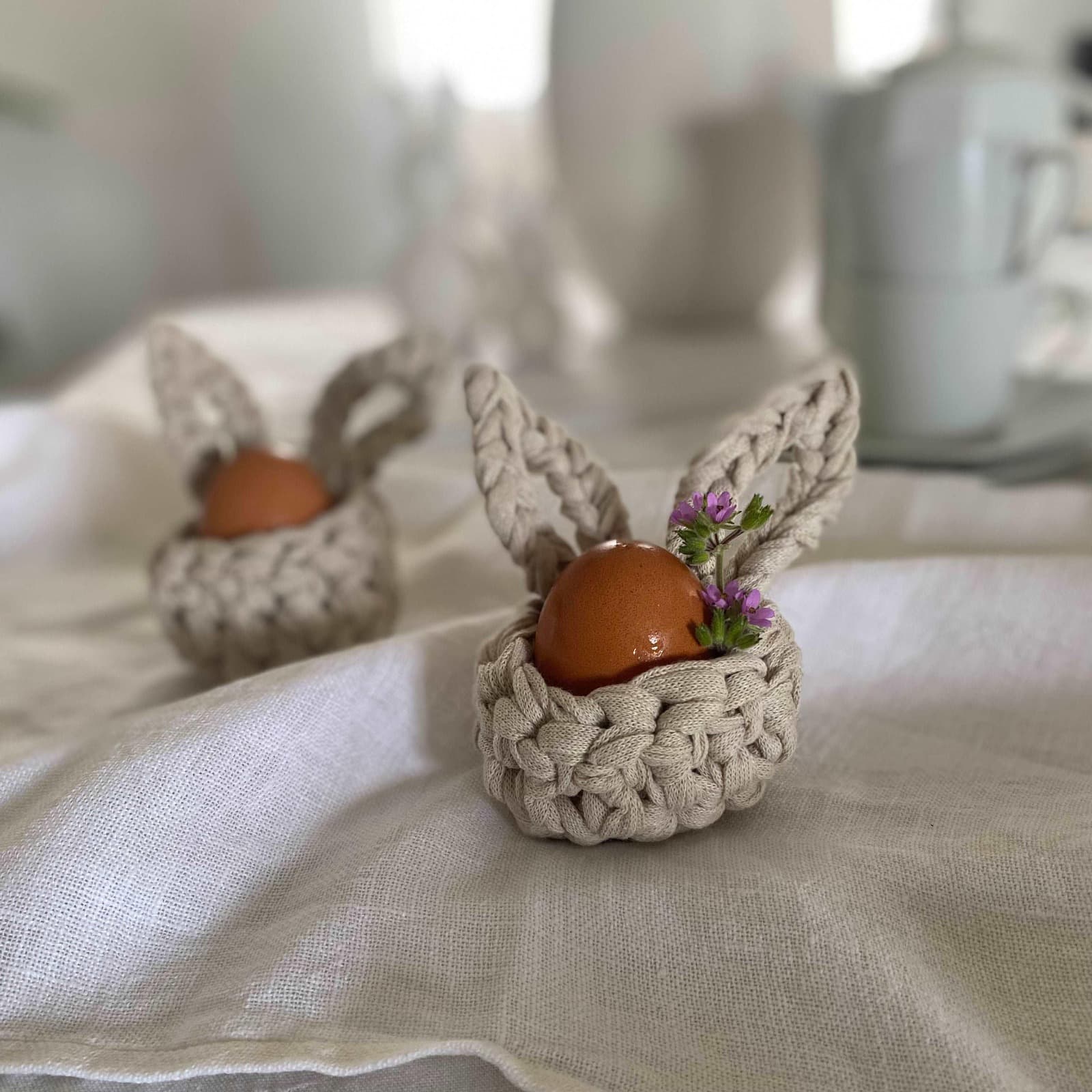 Bunny Egg Cup for Easter - Looping Home
