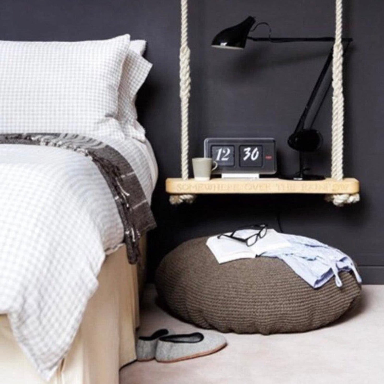 Crochet Flat Floor Pillows - Modern Seating Pads - Looping Home