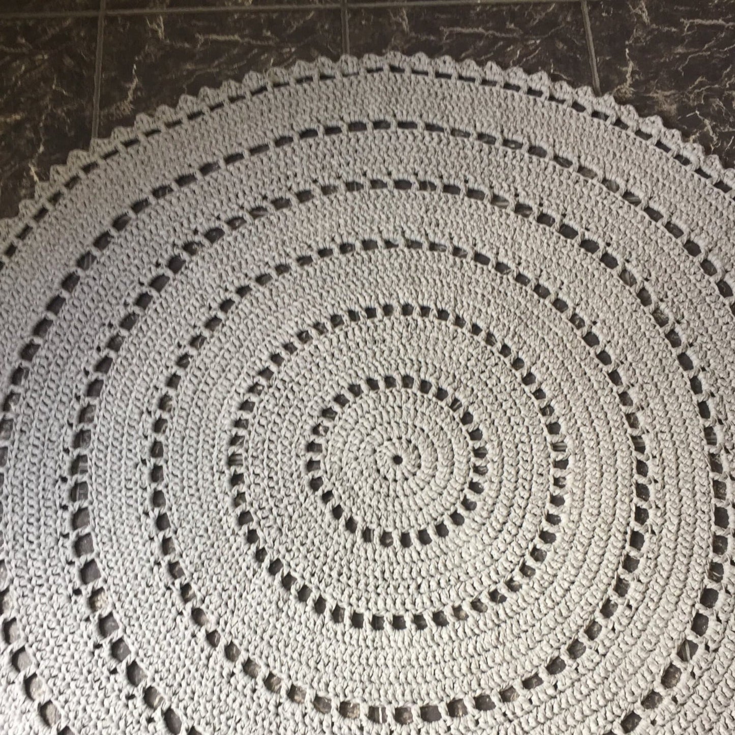 Crochet Round Doily Rug, Mandala Floor Mat - Looping Home