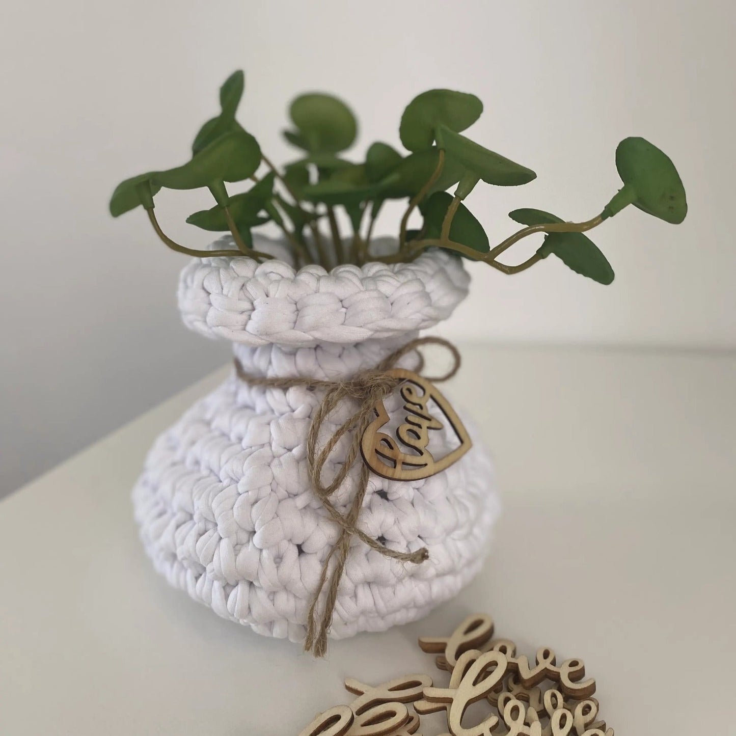 Crochet Vase, Unique Gifts for home - Looping Home