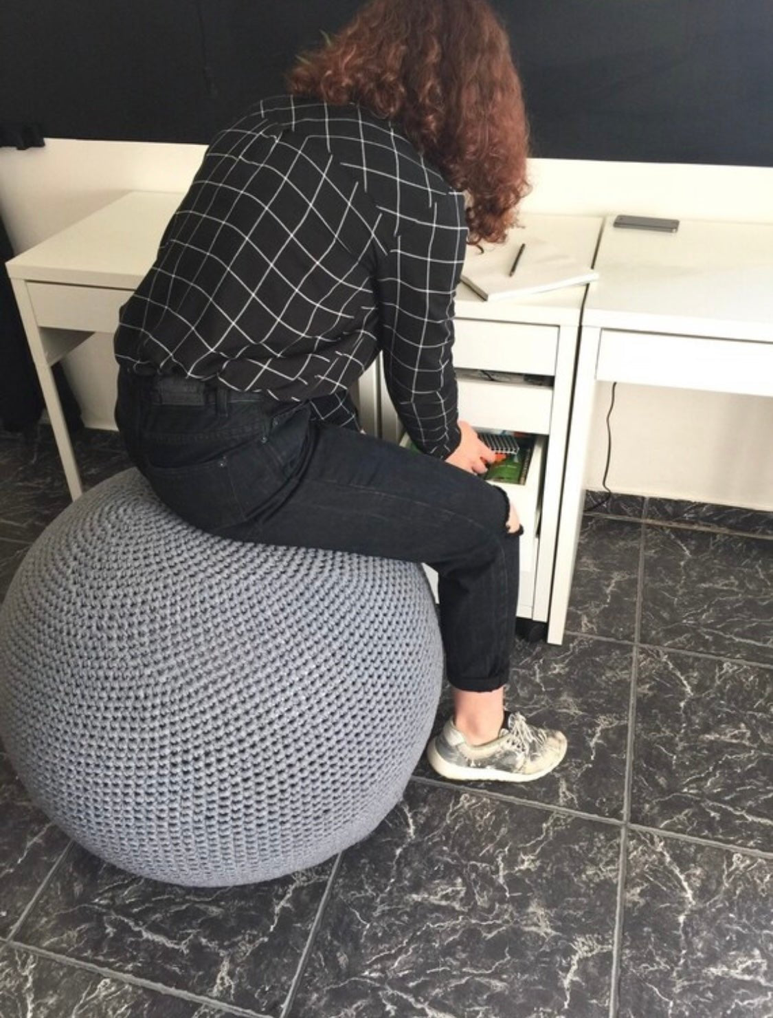 Exercise Ball Cover, 65 cm Ball Chair Cover - Looping Home