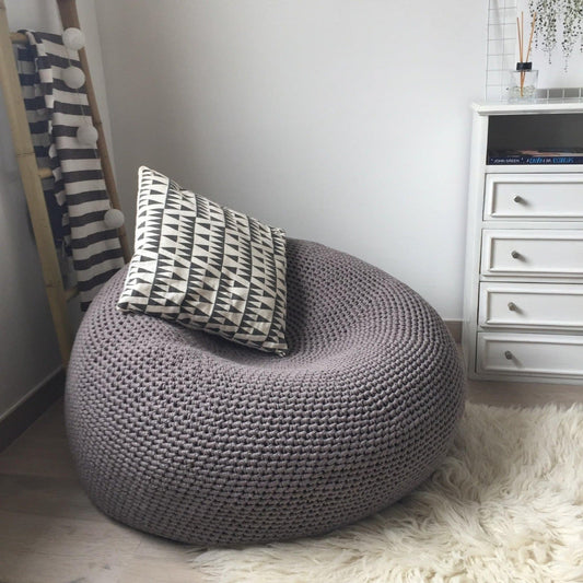 Extra Large Round Bean Bag Chair, Contemporary Furniture - Looping Home
