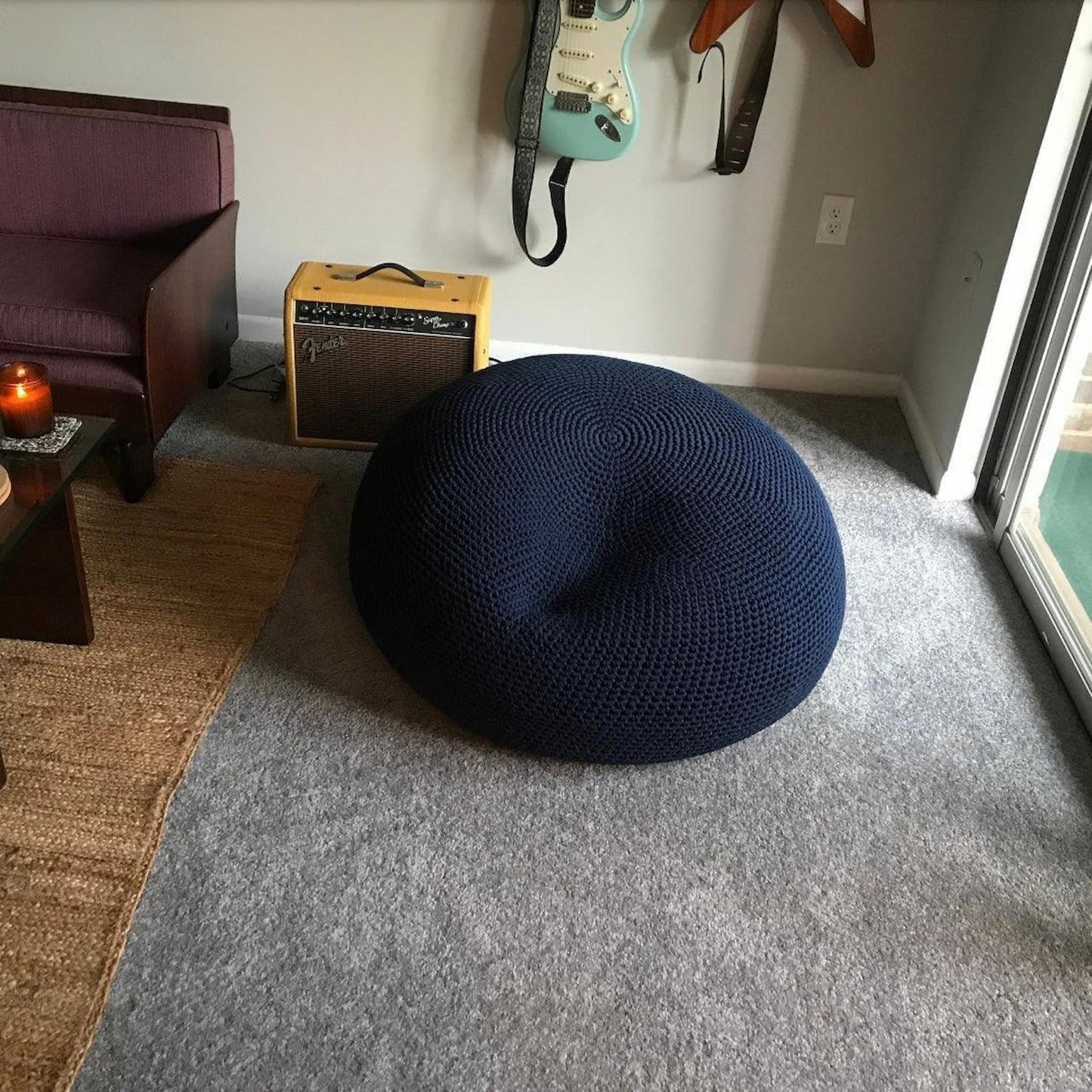 Extra Large Round Bean Bag Chair, Contemporary Furniture - Looping Home