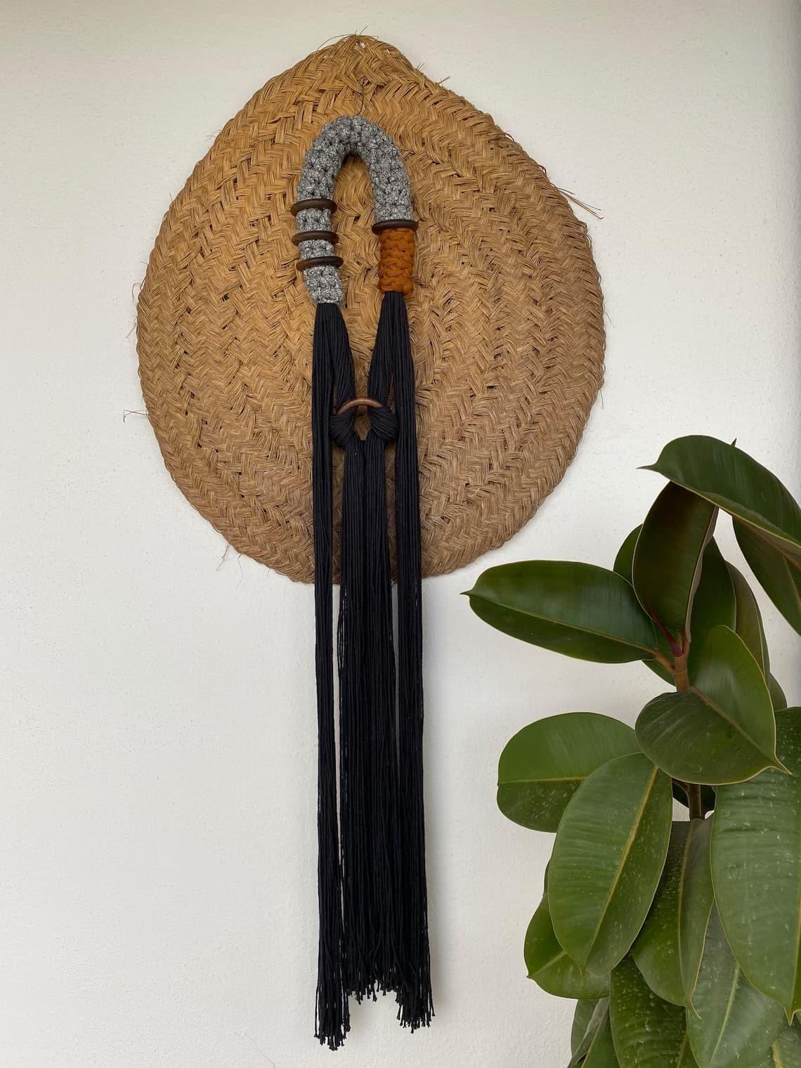 Japandi Macrame Wall Hanging Art - Minimalist Wall Decor - Looping Home