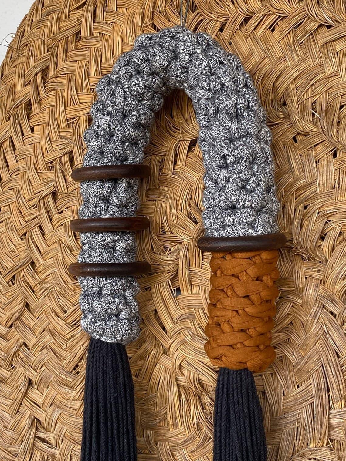 Japandi Macrame Wall Hanging Art - Minimalist Wall Decor - Looping Home