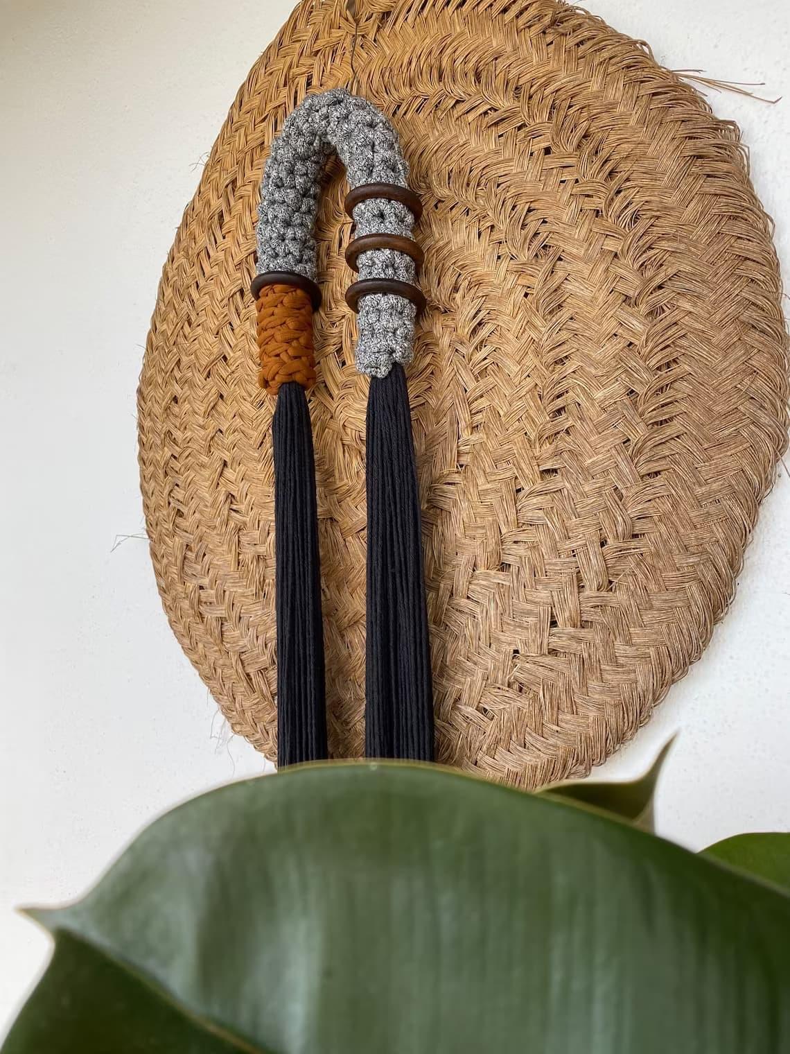 Japandi Macrame Wall Hanging Art - Minimalist Wall Decor - Looping Home