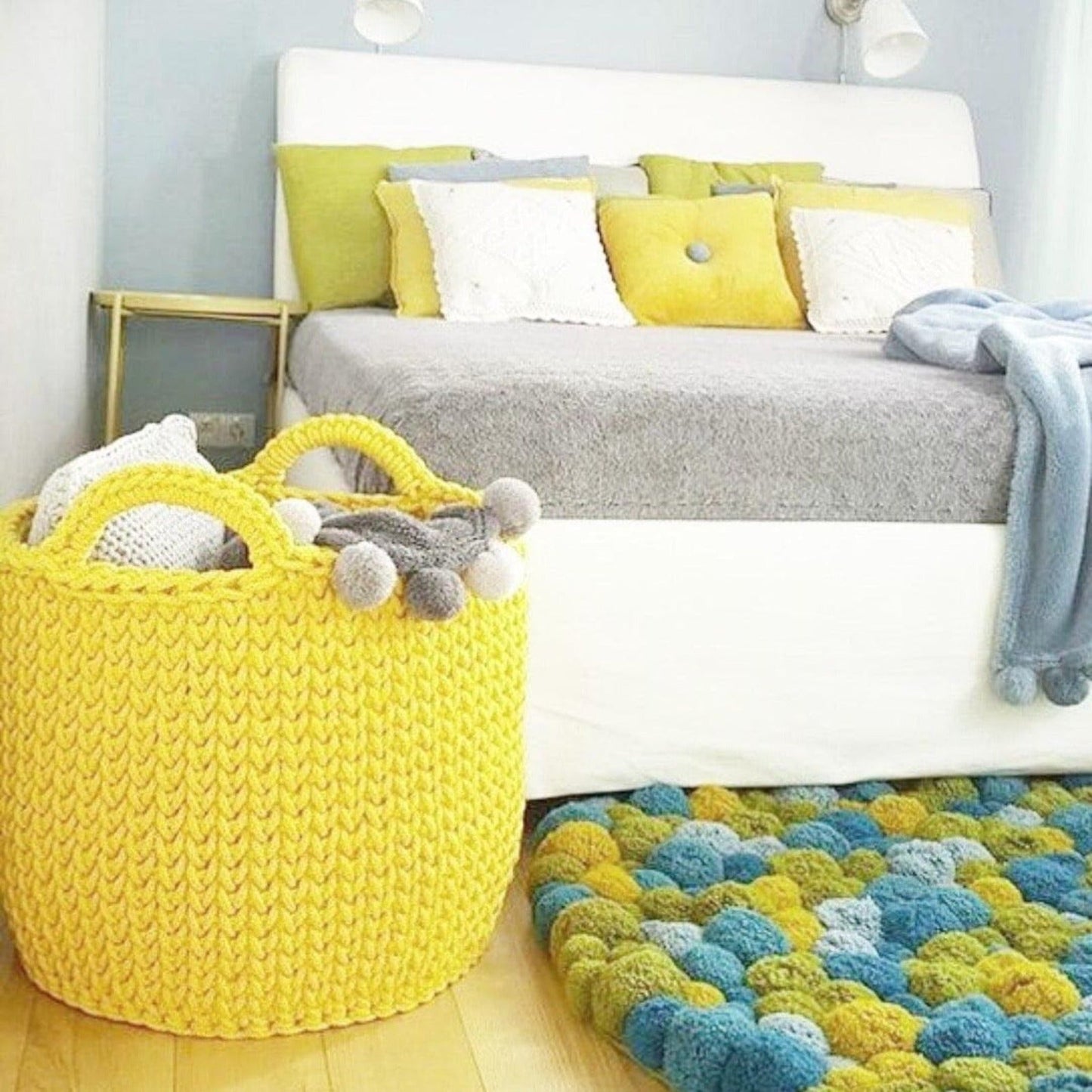 Large Cotton Storage Basket - Looping Home