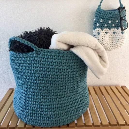 Large Cotton Storage Basket - Looping Home