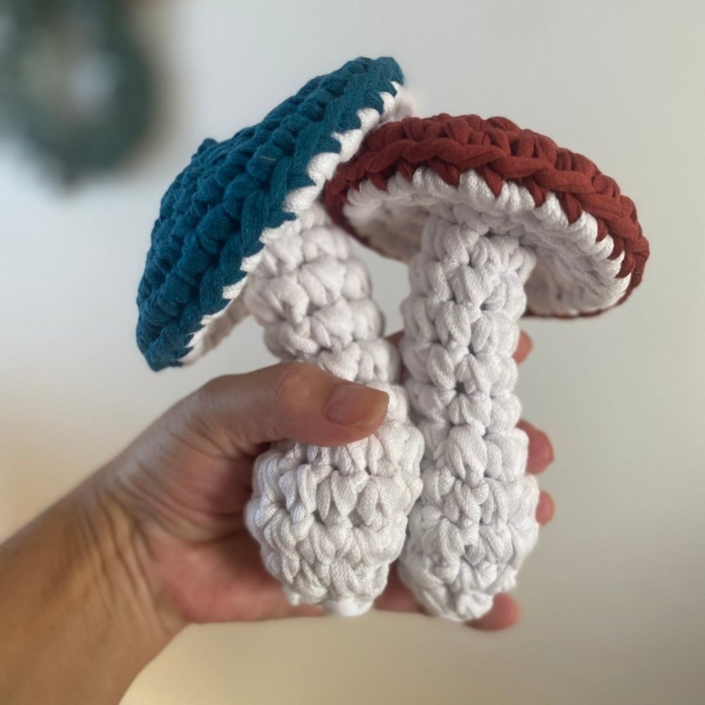 Large Mushroom Ornaments Set, Toadstool Pendants - Looping Home
