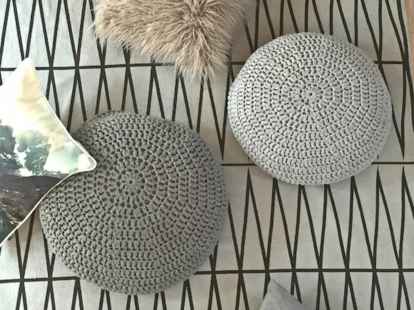 Modern Floor Cushions - Soft Floor Seats - More Colors - Looping Home