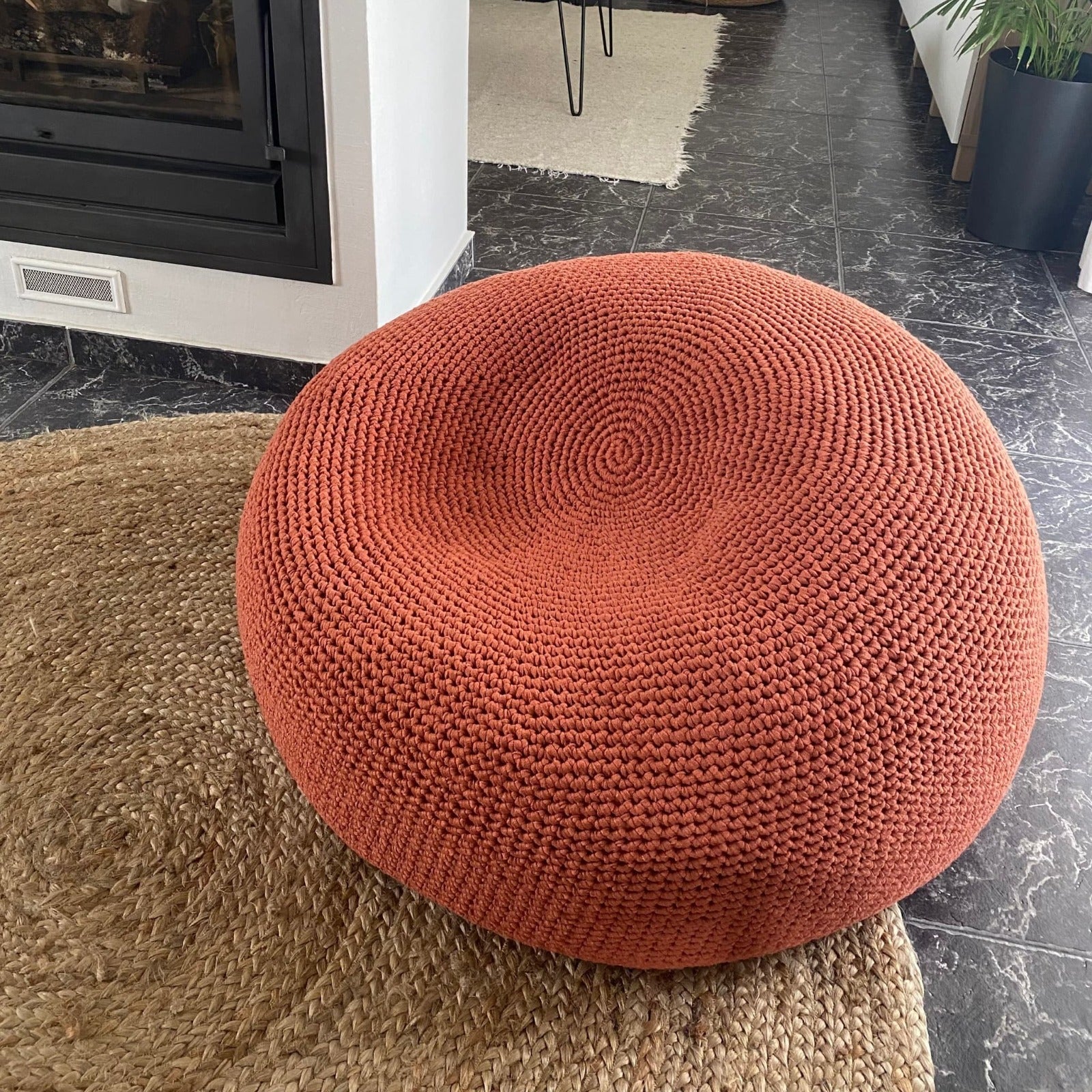 Modern Round Bean Bag Chair - Looping Home