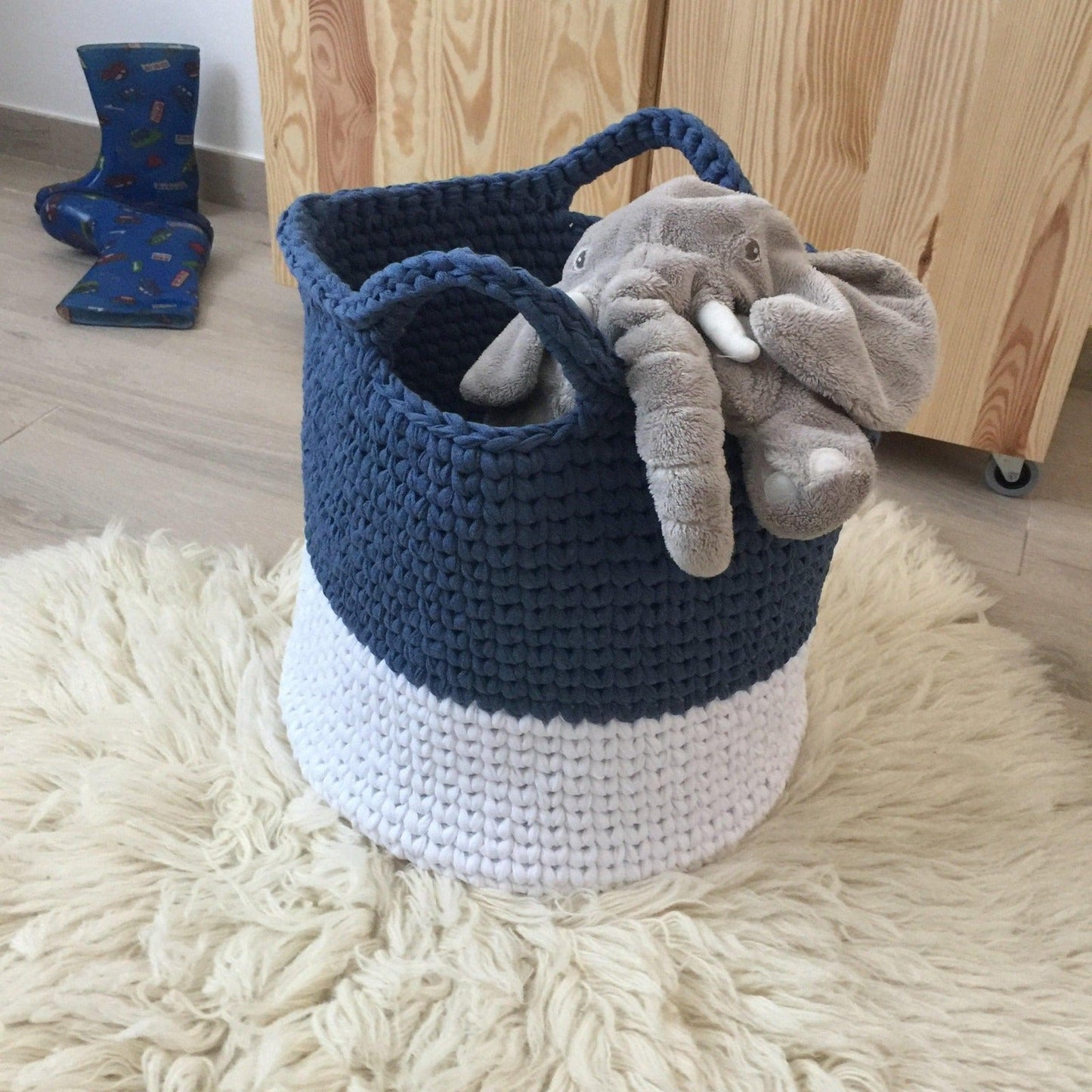 Modern Two Colors Storage Baskets - Looping Home