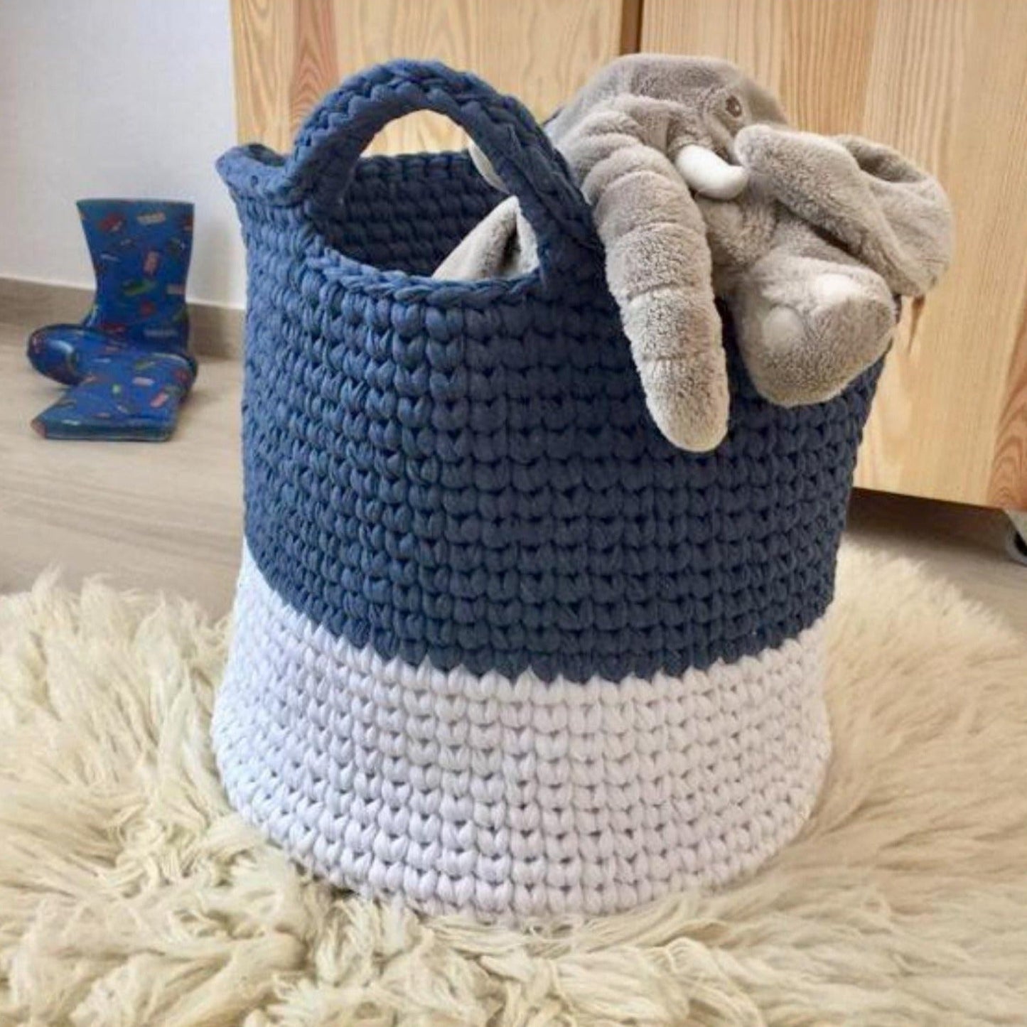 Modern Two Colors Storage Baskets - Looping Home