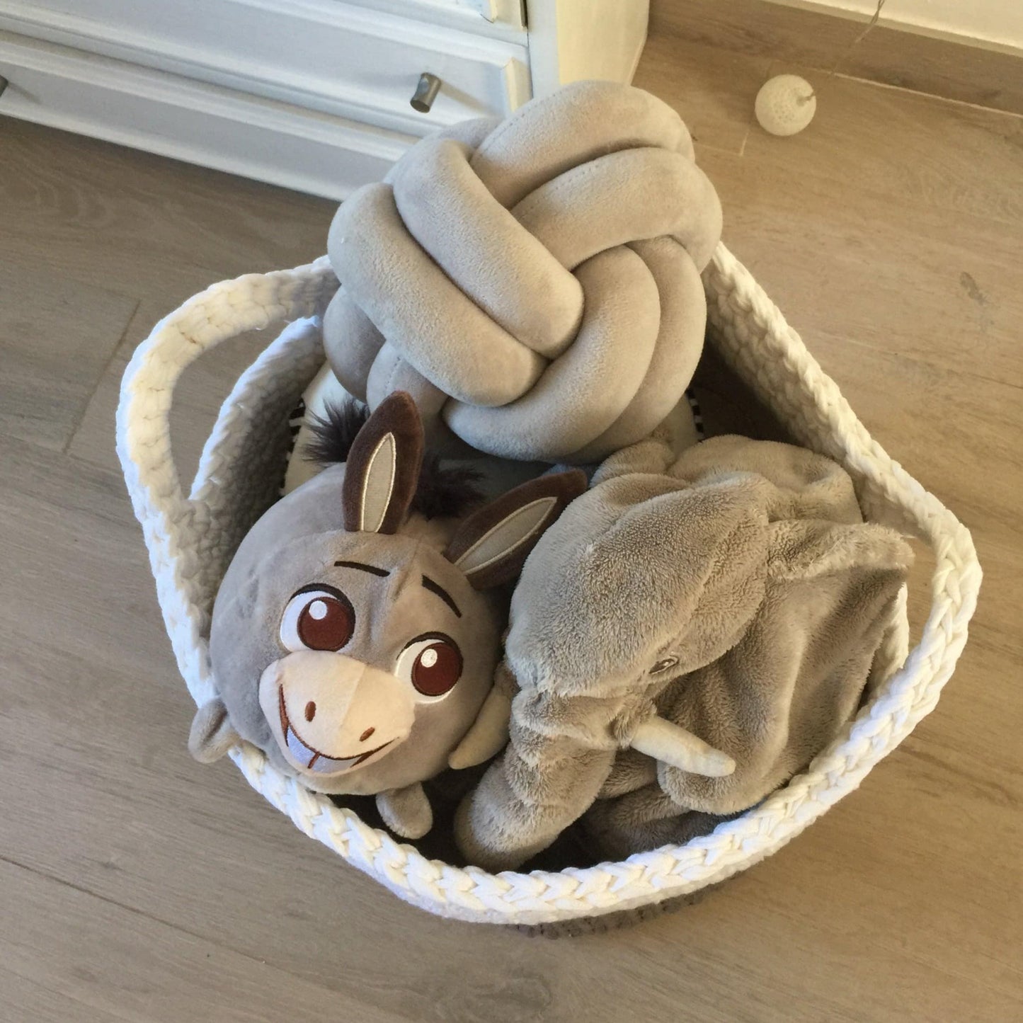 Round Storage Baskets, Modern Two Colors Baskets - Looping Home
