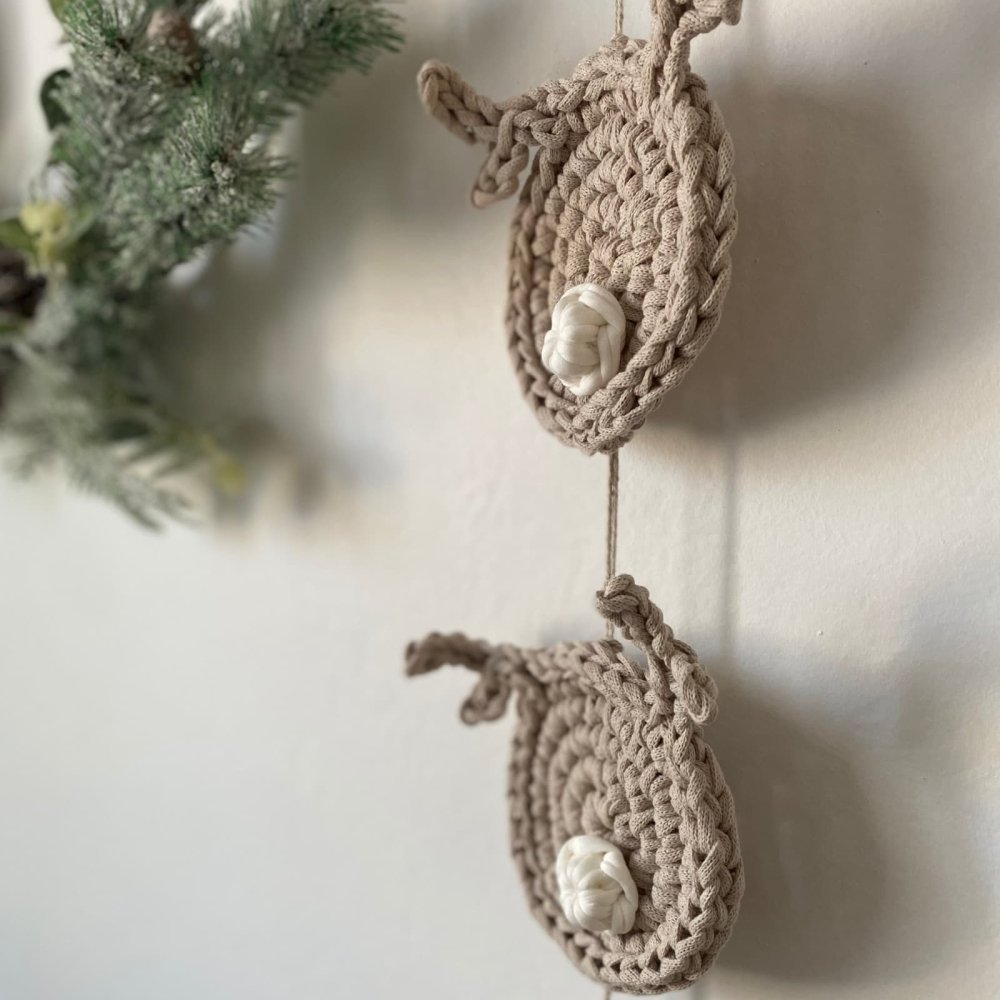 Rudolph Reindeer Christmas Tree Decor Set of 4 - Looping Home