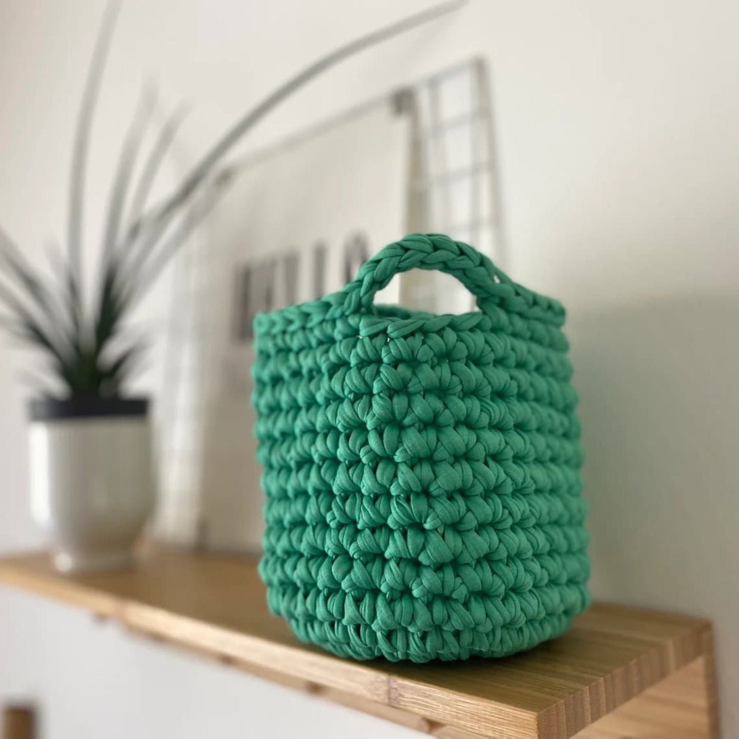 Small Decorative Baskets - Green Storage Bag - Looping Home