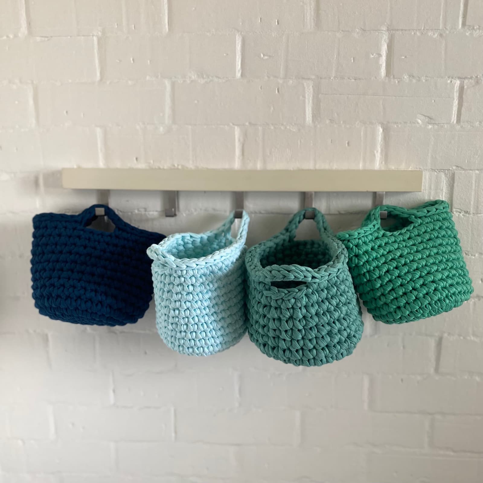Small Decorative Baskets - Light Blue - Looping Home