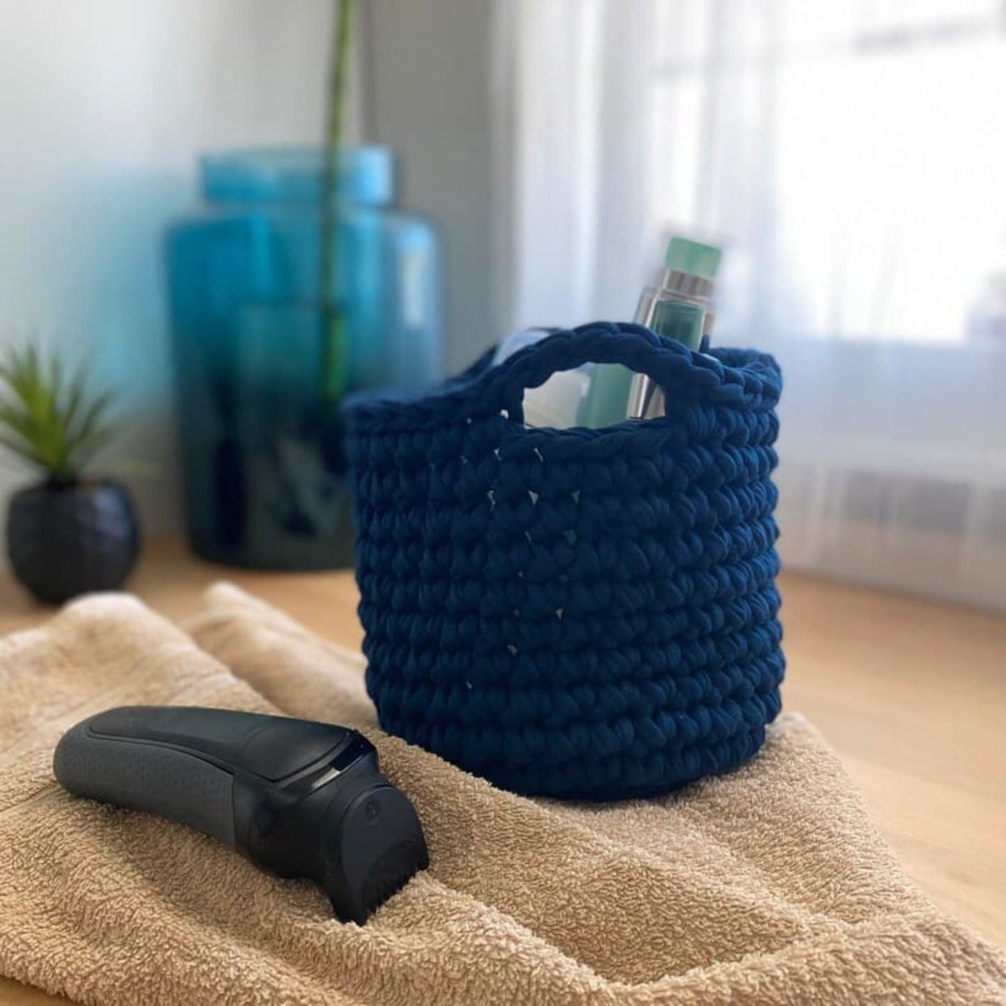 Small Decorative Baskets - Navy - Looping Home