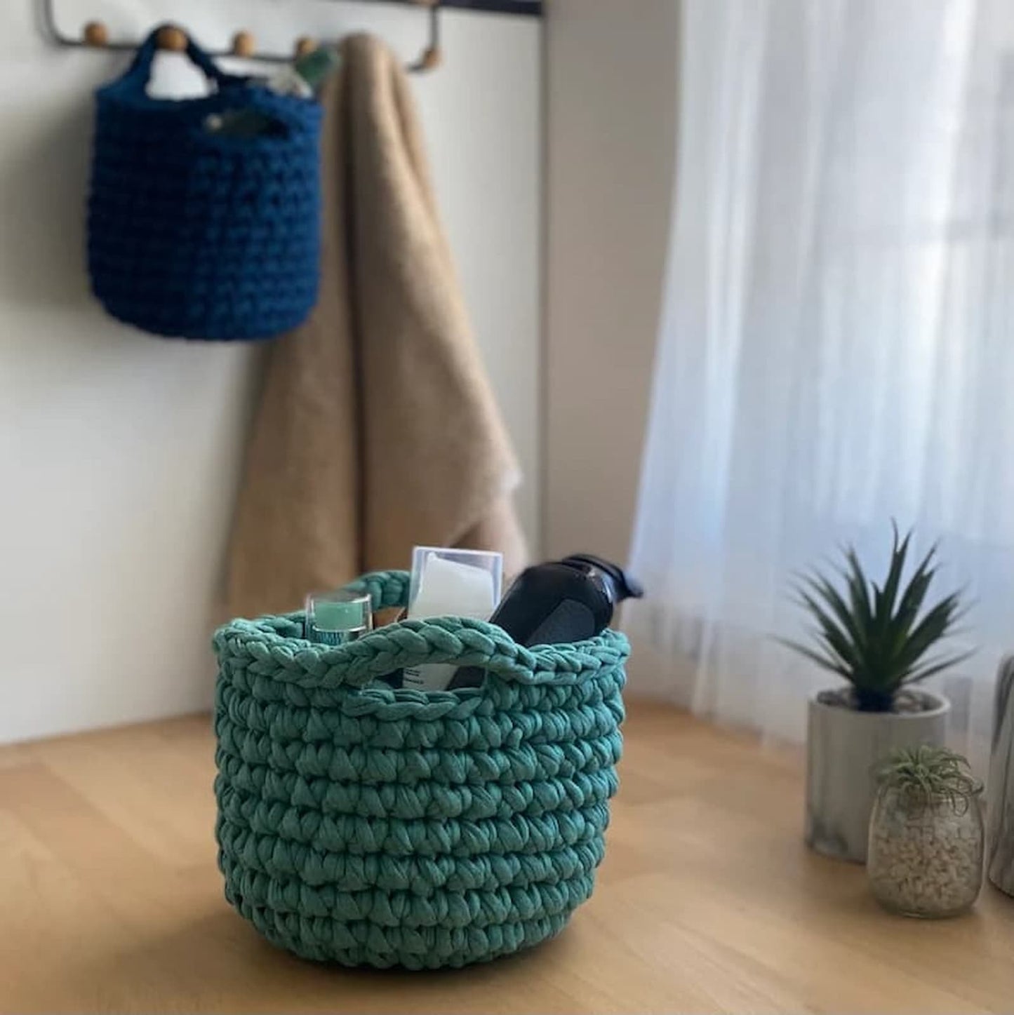 Small Decorative Baskets - Sage Green - Looping Home