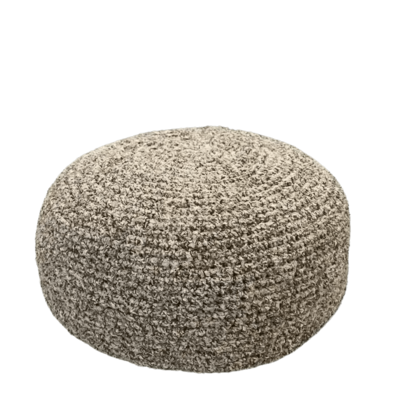 Boucle Ottoman Slipcovers | Round Pouffe Stool Cover - Looping Home