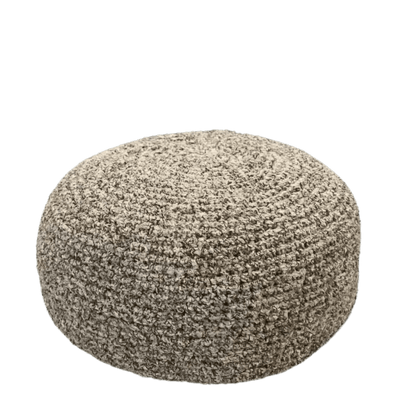 Boucle Ottoman Slipcovers | Round Pouffe Stool Cover - Looping Home