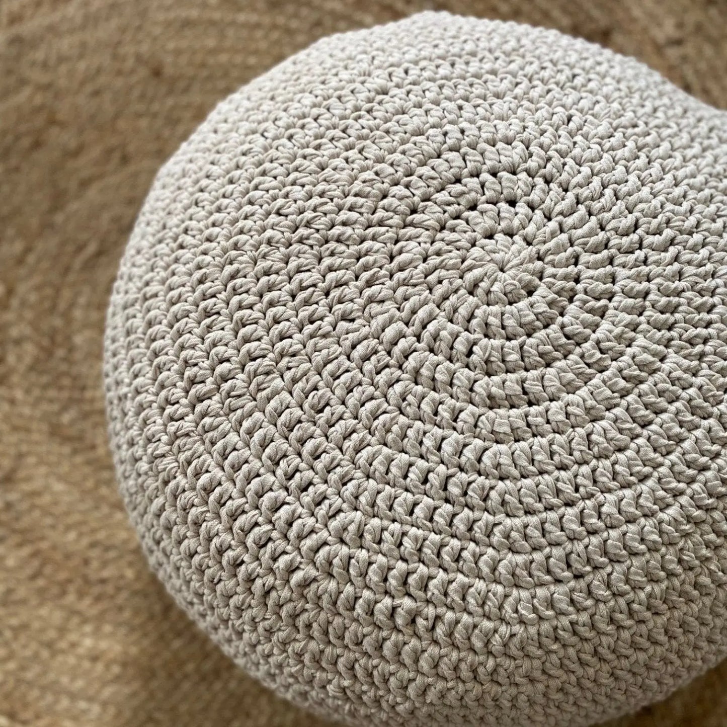 Round Ottoman Pouf Covers | More colors