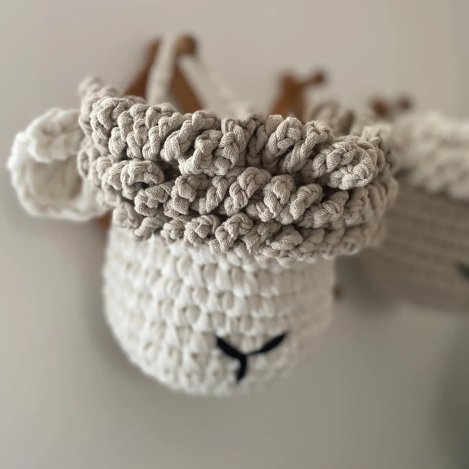 Sheep Crochet Storage Baskets - Looping Home