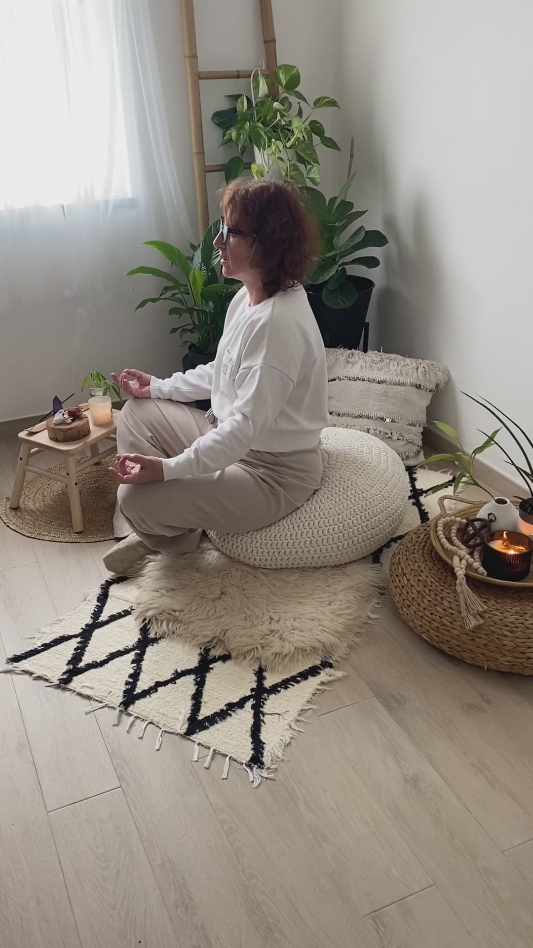 Sustainable Recycled Meditation Floor Cushion