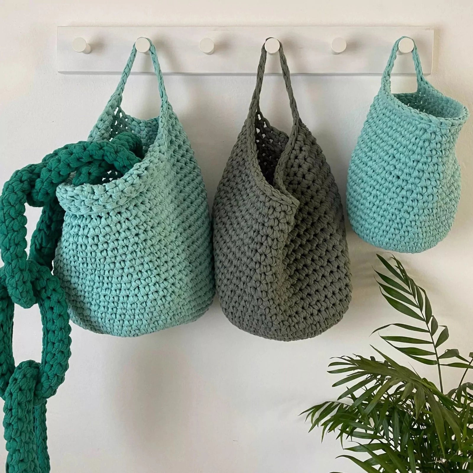 Baby Room Wall Organizer Baskets, Modern Nursery Storage - Looping Home