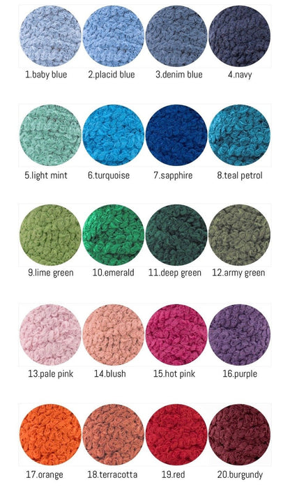 Bouclé Ottoman Pouf Cover - Looping Home