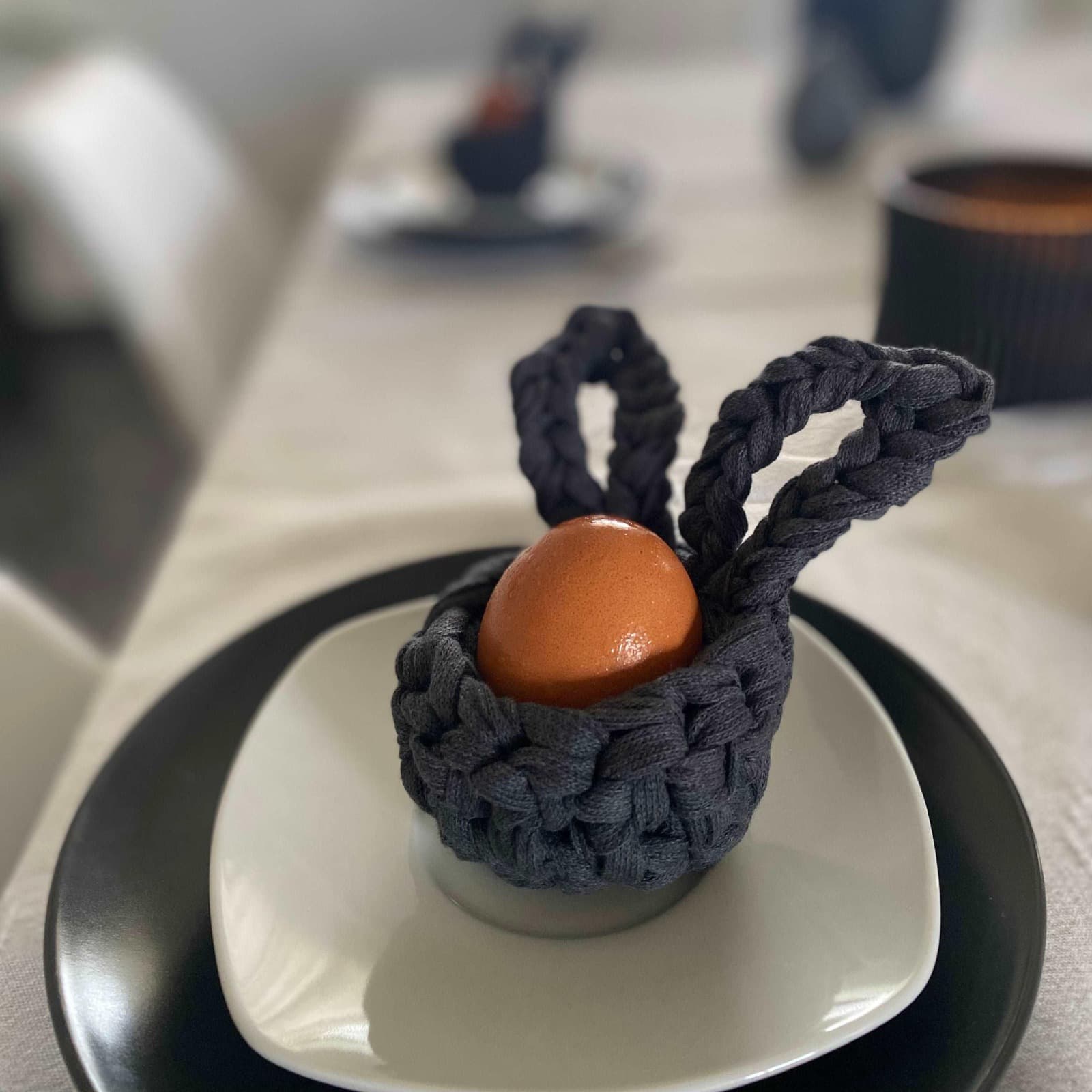 Bunny Egg Cup for Easter - Looping Home