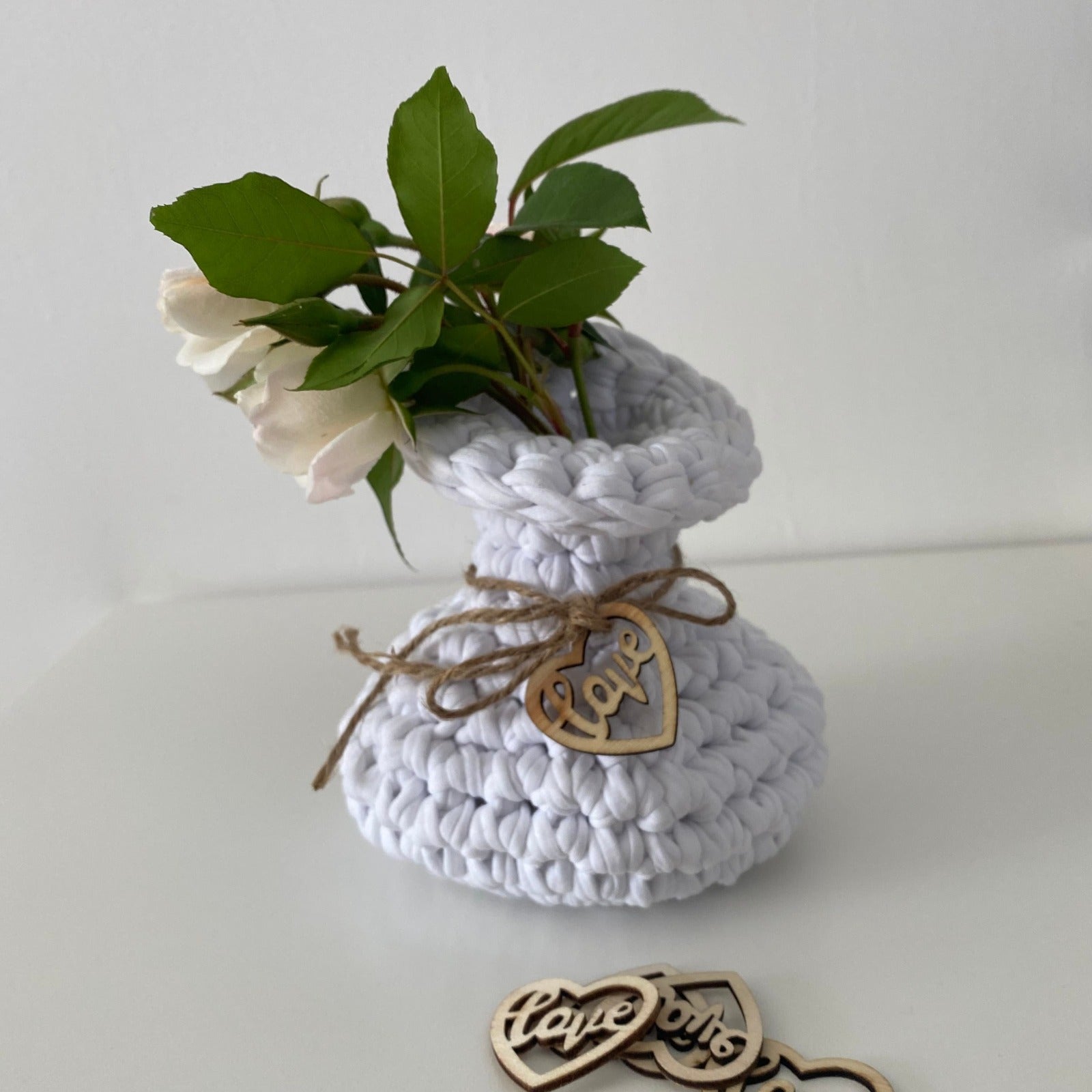 Crochet Vase, Unique Gifts for home - Looping Home