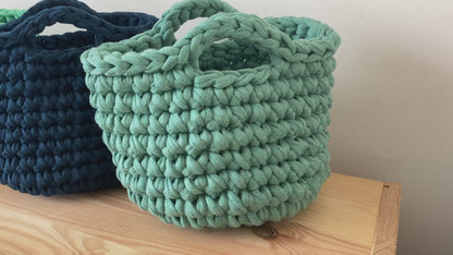 Small Decorative Baskets - Sage Green