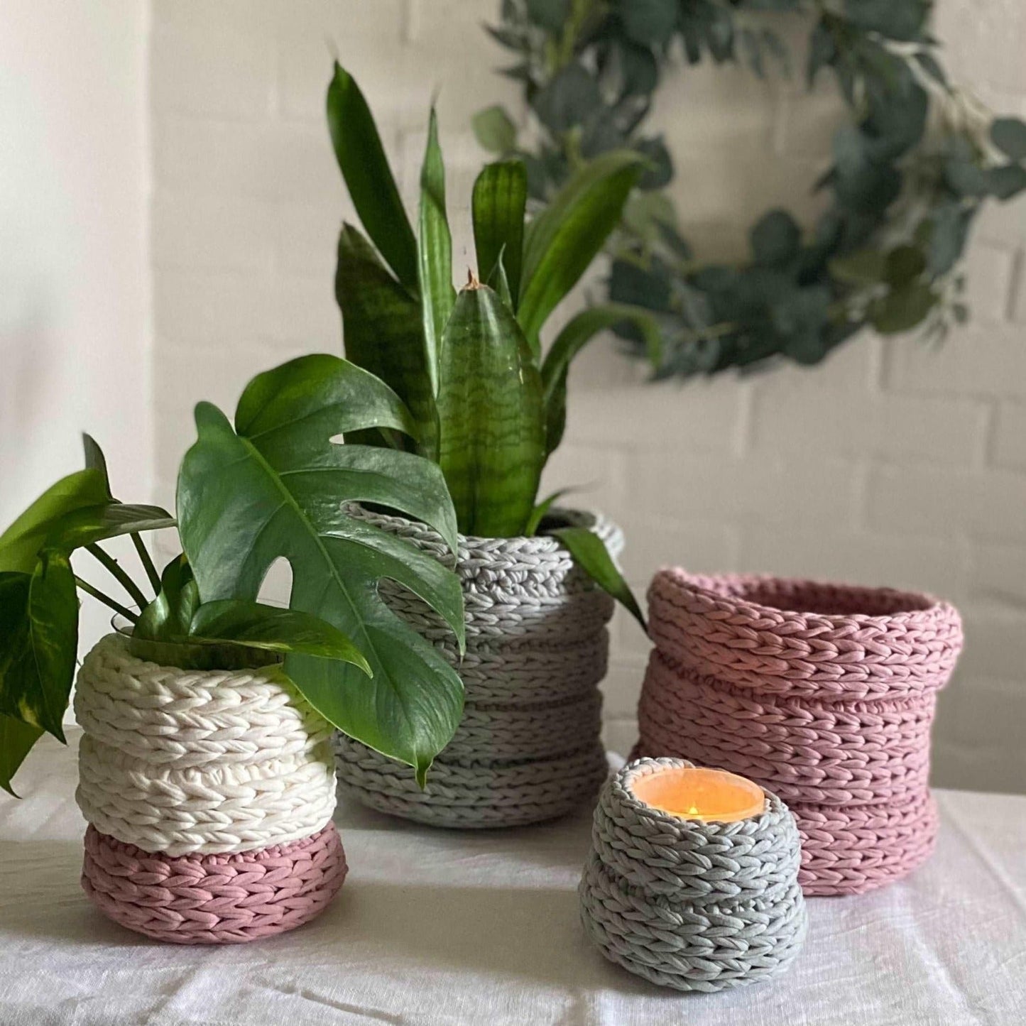 Decorative Basket Pots Set - Looping Home