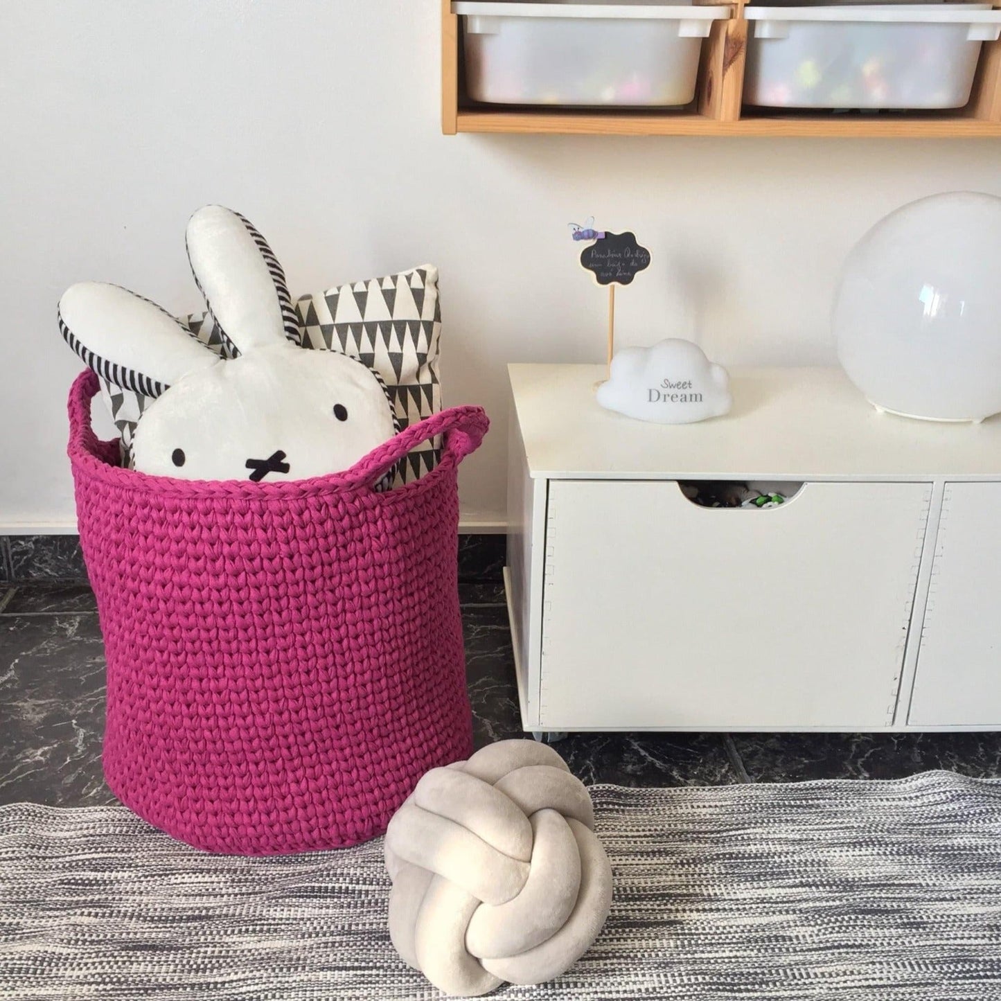 Kids Toys Storage Basket, Modern Hampers - Looping Home