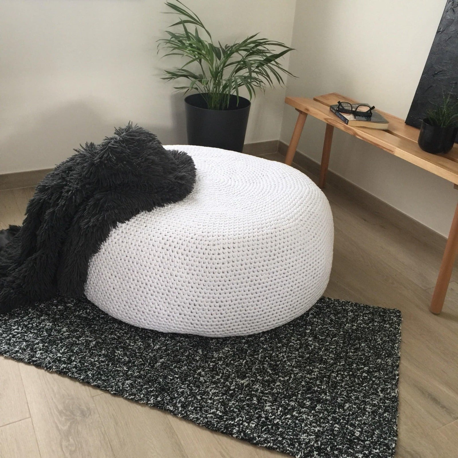 Oversized best sale pouf chair