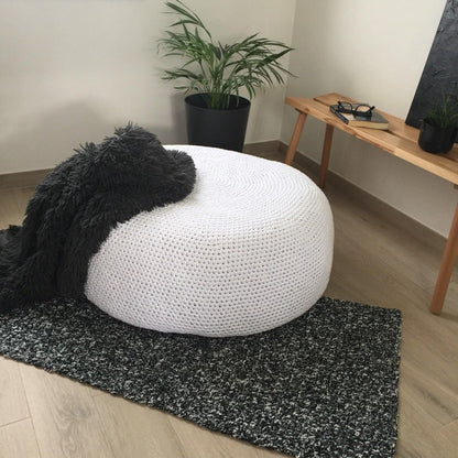 Large Ottoman Coffee Table Pouf - Looping Home