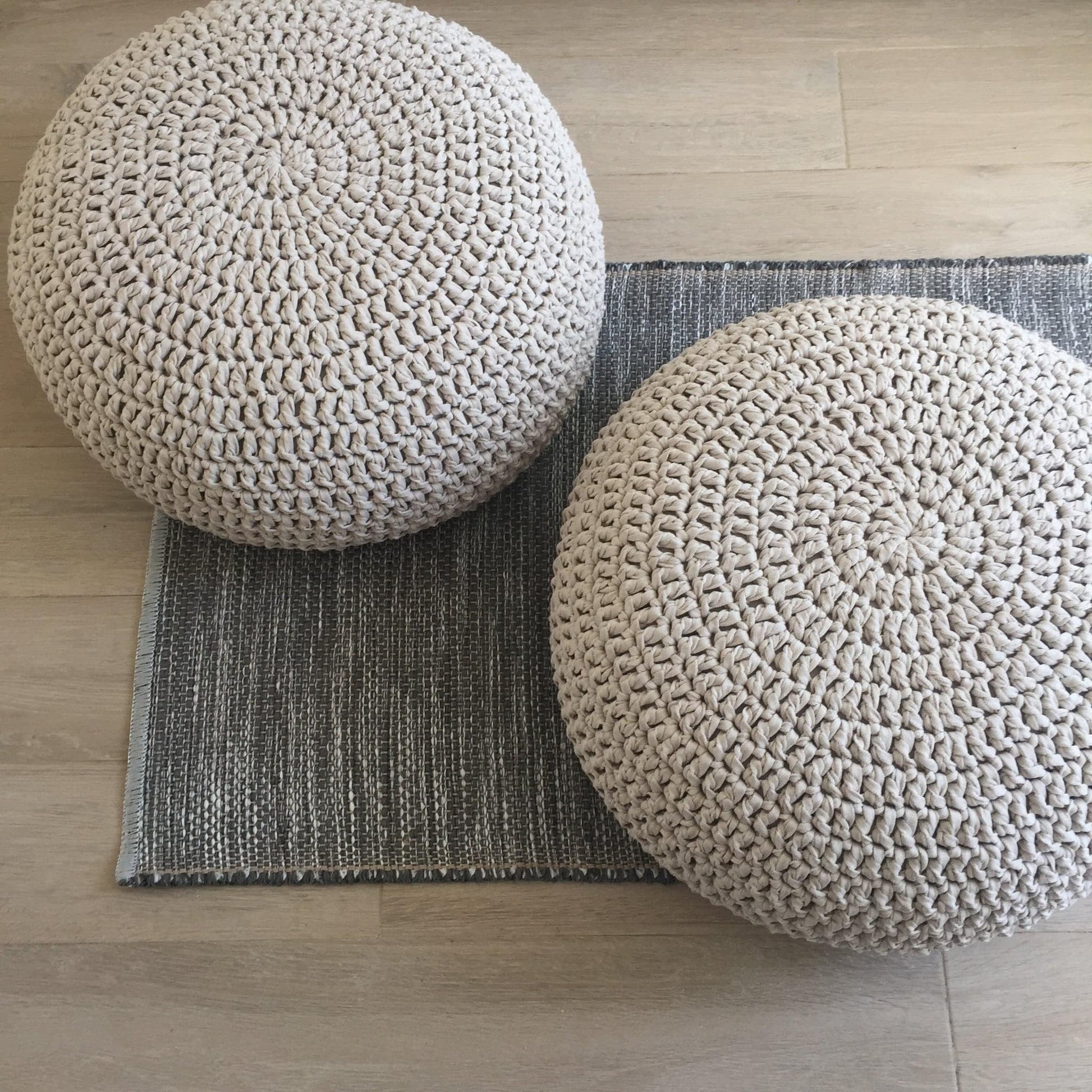 Large Round Floor Seating Pouf - More Colors - Looping Home