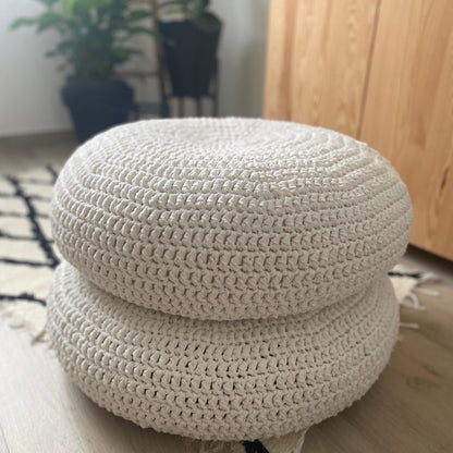 Large Round Floor Seating Pouf - More Colors - Looping Home