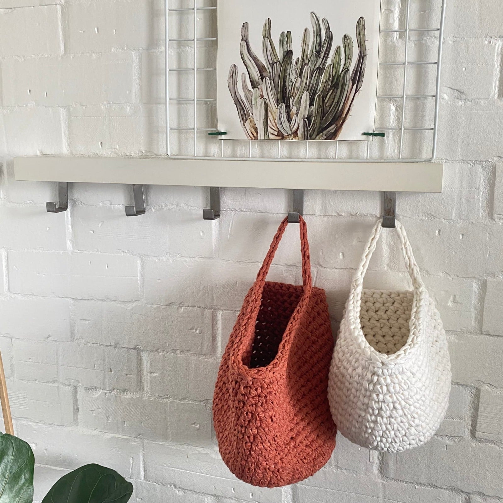 Crochet Hanging Baskets, Home Wall Decoration, Hallway Hanging Storage Bag,  Bathroom Storage, Housewarming Present, Autumn Decor -  Canada