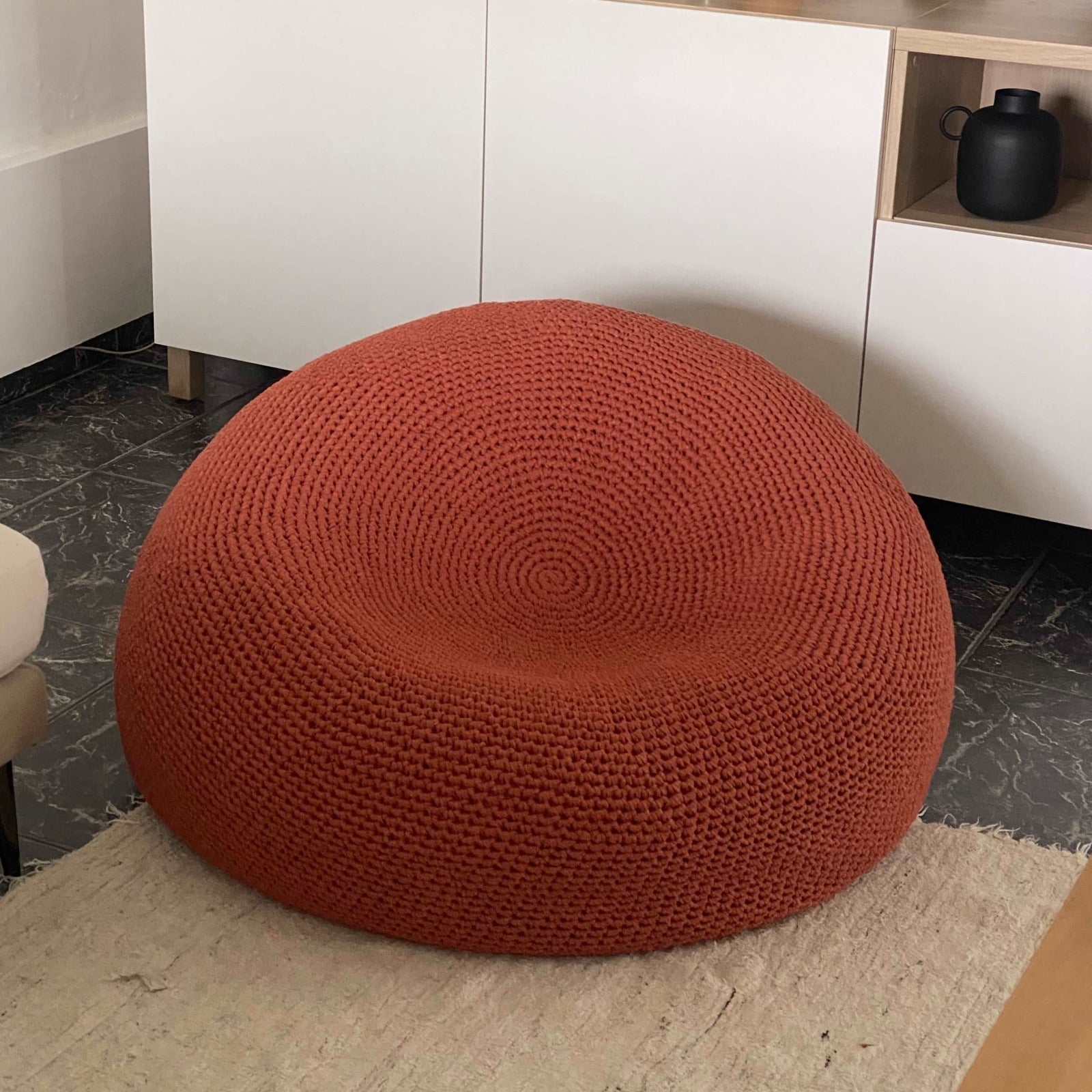 Modern Round Bean Bag Chair - Looping Home