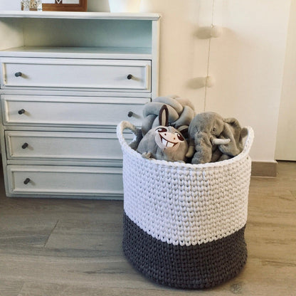 Modern Two Colors Storage Baskets - Looping Home