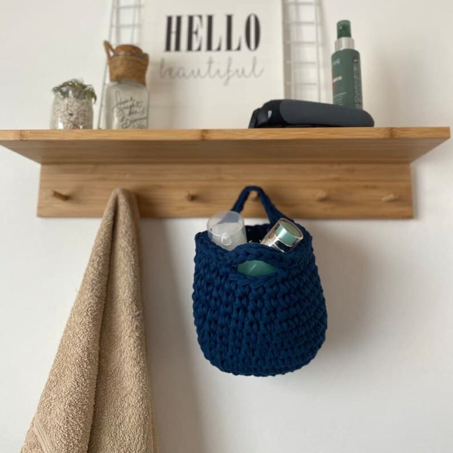 Small Decorative Baskets - Navy - Looping Home